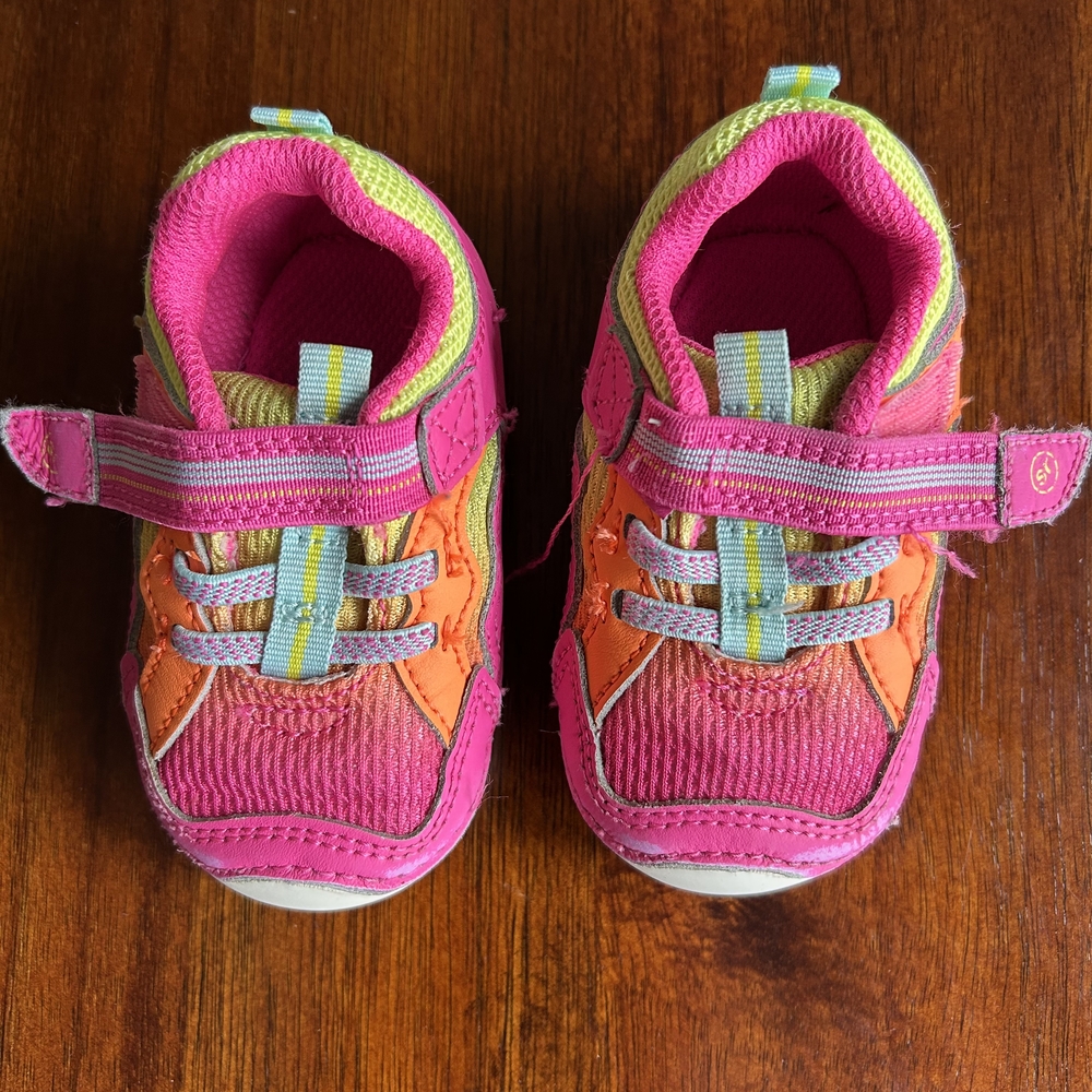 Stride Rite Hot Pink & Orange Toddler Sneakers